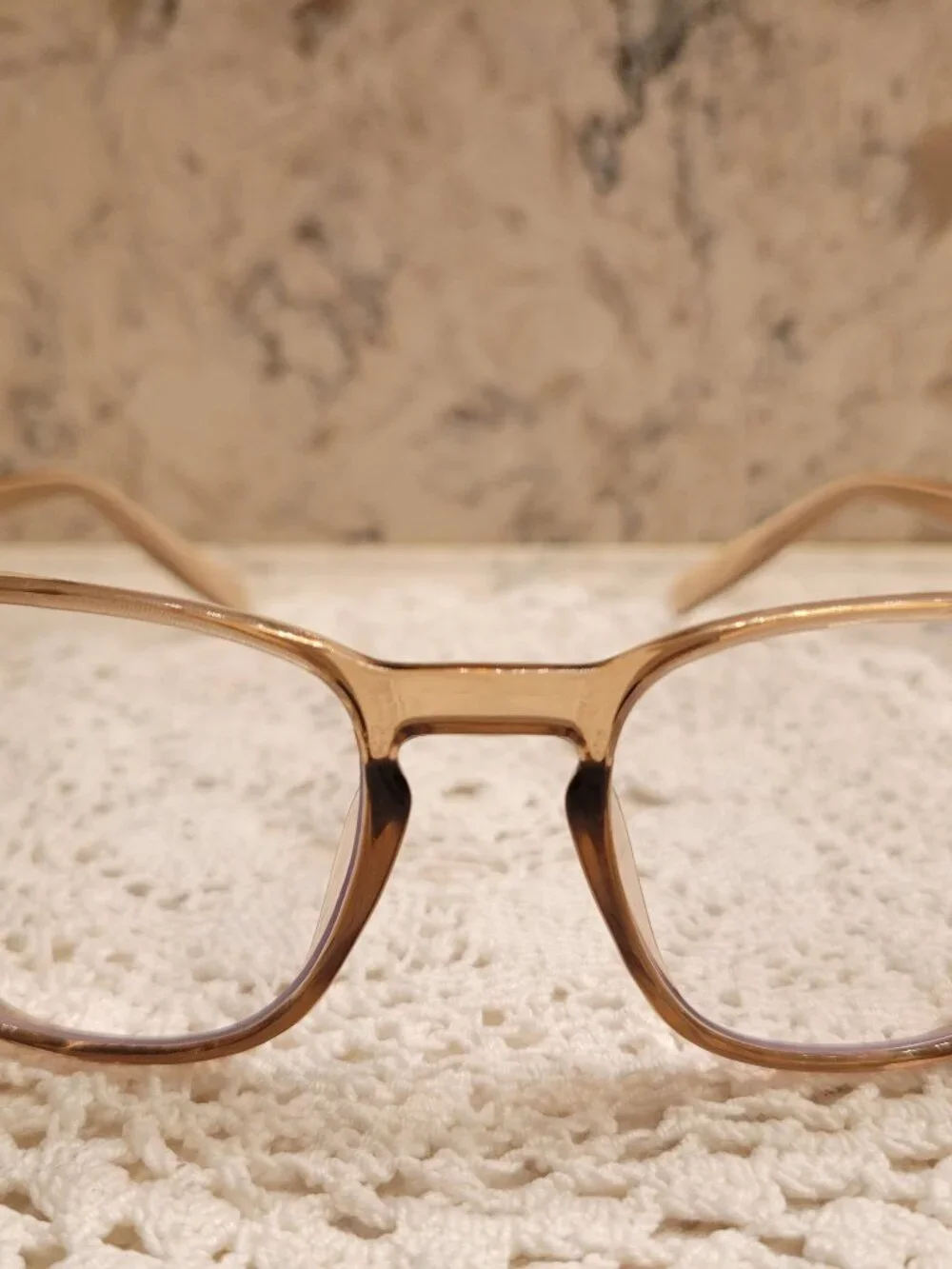 STOGGLES SAFETY GLASSES GOGGLES EYEGLASSES BLUE LIGHT SQUARE PEACH 50 20 145